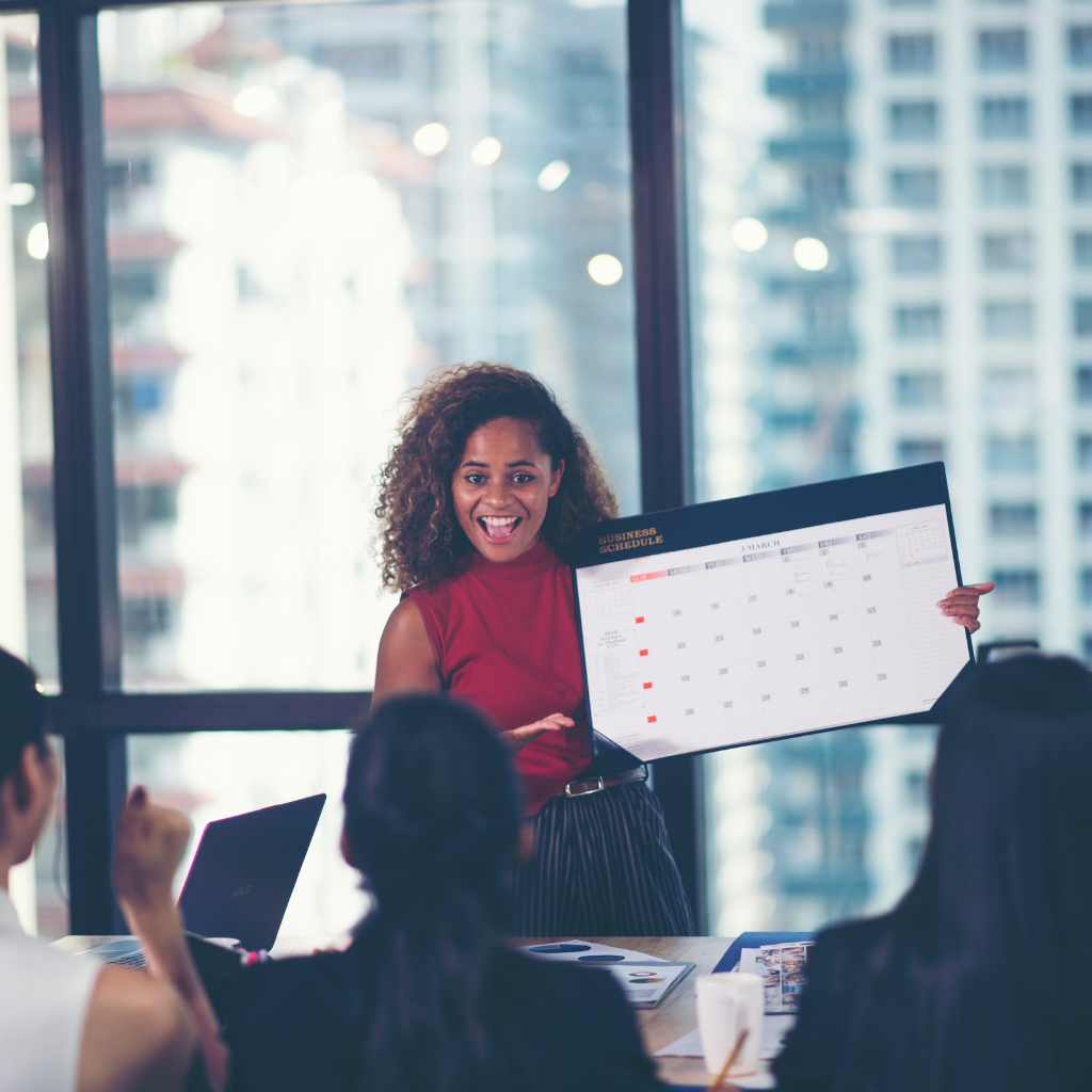 Presentation of a work calendar