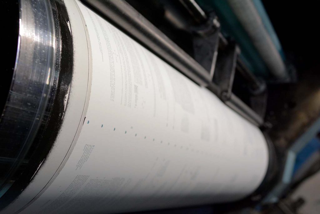 Plate cylinder of a web offset printing machine | Legatoria Editoriale Giovanni Olivotto L.E.G.O. S.p.A. – https://www.legogroup.com